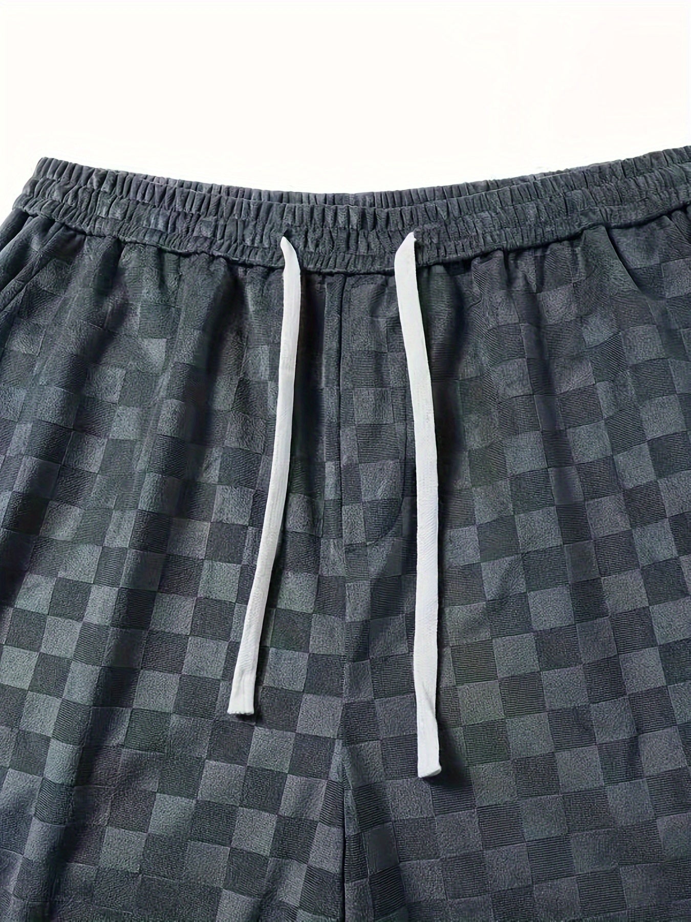 Pantalones anchos a cuadros