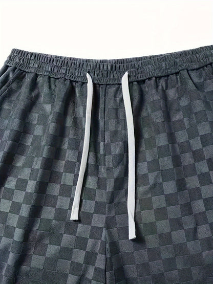 Pantalones anchos a cuadros