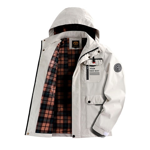 Waterproof Hooded Utility Jacket