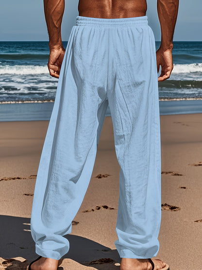 Leinenhose mit Kordelzug