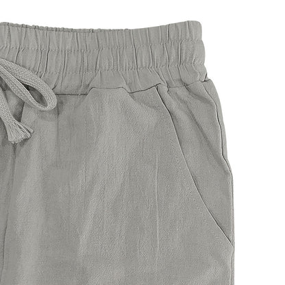 Leinenhose mit Kordelzug