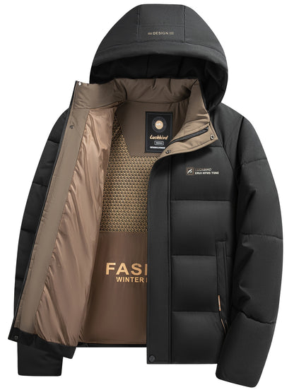 Chaqueta de invierno acolchada con capucha