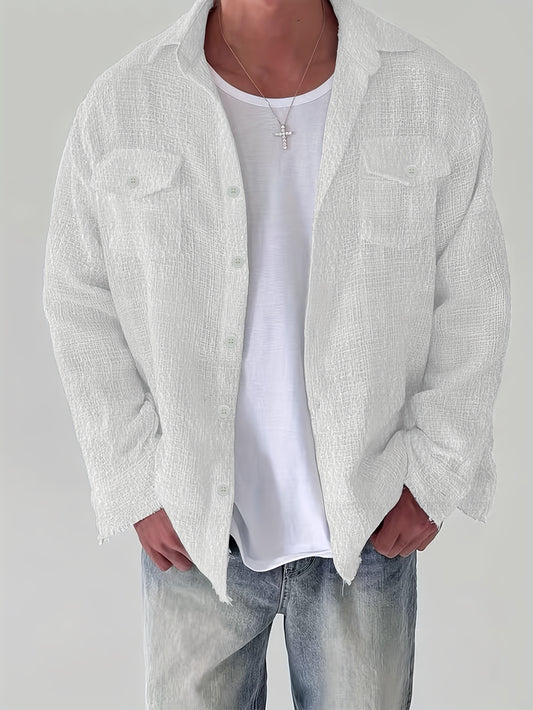 Chaqueta de algodón texturizado