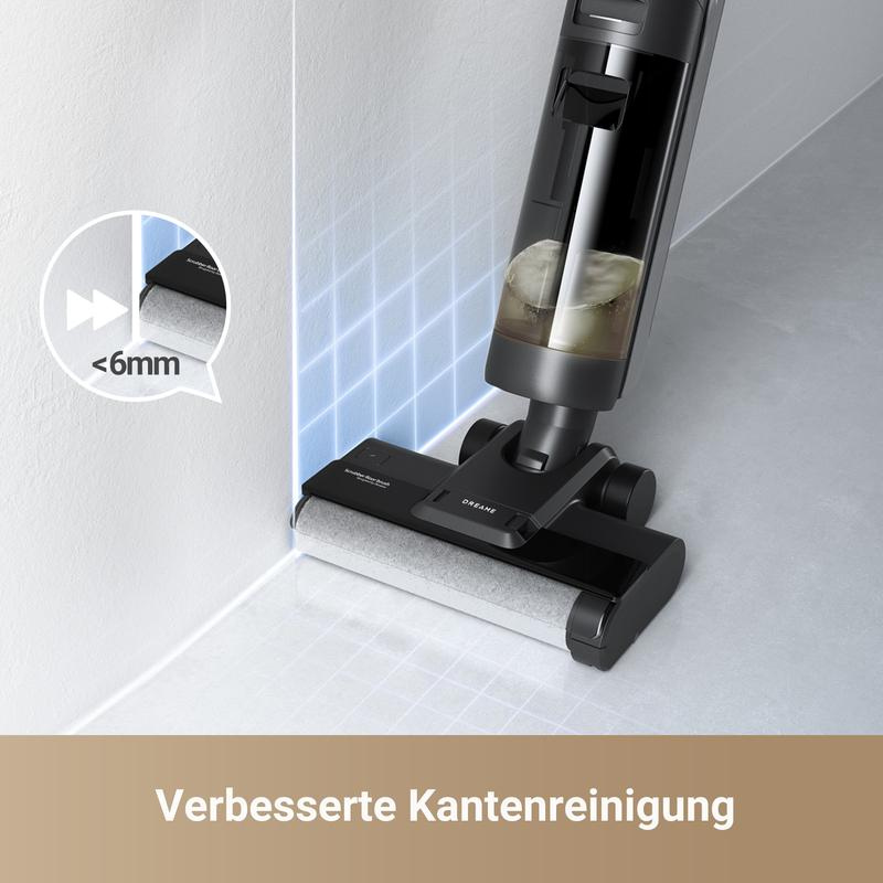 H12s Nass Trockenstaubsauger, intelligente Bodenreinigung, kabelloser Staubsauger und Wischer für Hartböden, Kantenreinigung mit Schmutzerkennung