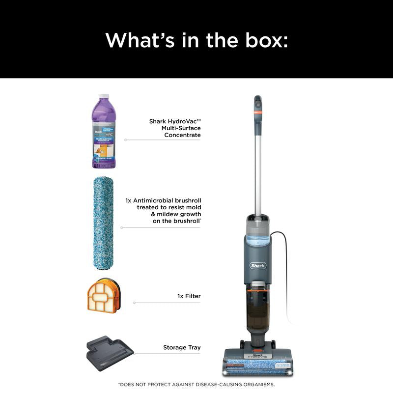HydroVac MessMaster Corded 3-in-1 Vacuum, Mop and Self-Cleaning System