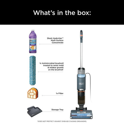 HydroVac MessMaster Corded 3-in-1 Vacuum, Mop and Self-Cleaning System